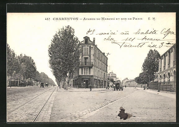 CPA Charenton, Avenue du Marche et rue de Paris