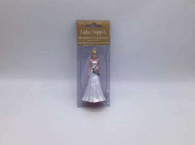 Cake Topper - Caucasian Bride (BLOND HAIR)