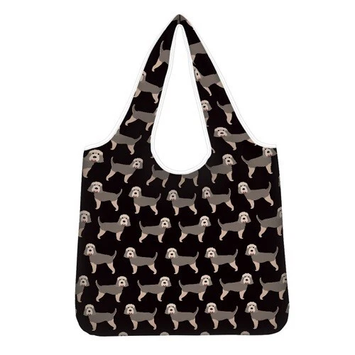 Otterhound Shopping Bag Reusable Foldable Washable Otterhound Dog Tote Bag