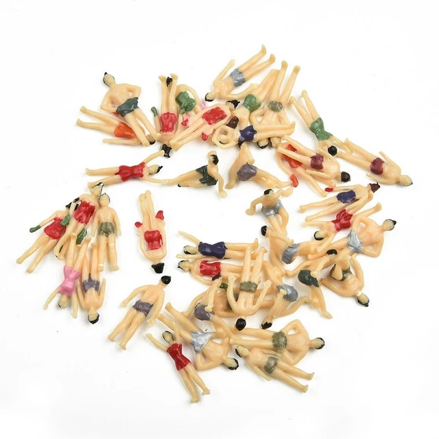 Figurines Assises échelle 1:100 - 1100 Modèles Personnes Pour Maquettes Ou Décoration