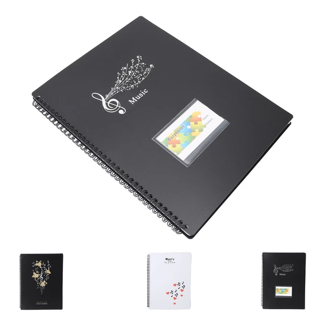Classeur A4 Pour Partitions De Musique - 70 Poches (140 Pages) Étanche, Classeur à Anneaux Pour Piano, Guitare, Violon - Organisation Parfaite