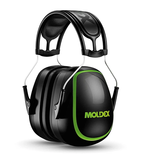 Moldex Unisex-adult 6130 MX-6 Over-The-Head Earmuffs, Large - Black/Green