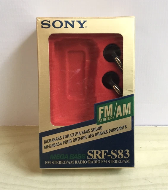 SONY SRFS83 SONY Headphones & RARE Radio Box Only With Instructions £
