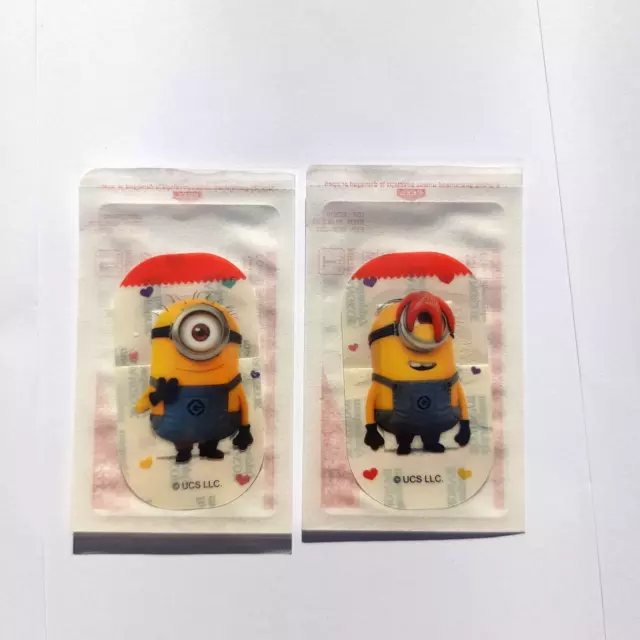 1 pack x 2pc4x7 cm minions Bandages Sticker Band Aid Adhesive Wound Plaster Kids