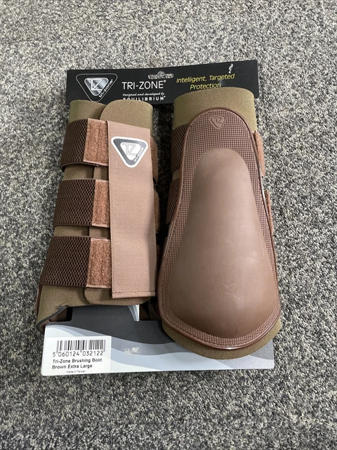 Equilibrium Trizone brushing boots brown extra large