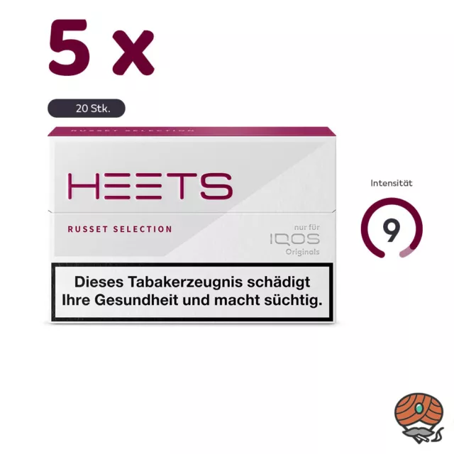 5x HEETS Russet Selection Tabak Sticks von Marlboro für IQOS 100 Stück