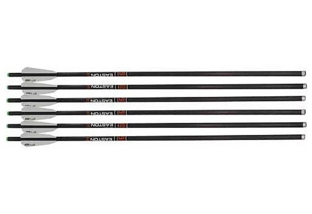 Easton Crossbow Bolt 9 mm Carbon 22" With 3" Vanes Flat Back 6 Pack - 730065