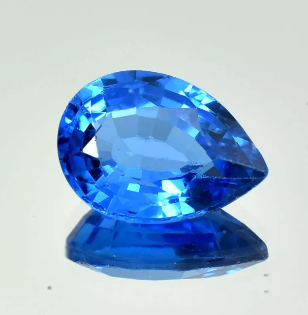 AAA+ Natural Flawless Brazilian Blue Aquamarine Loose Pear Gemstone Cut 11x8 MM
