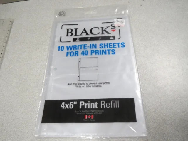 CA355 11 pages write in sheets black s 4 x 6 " canada