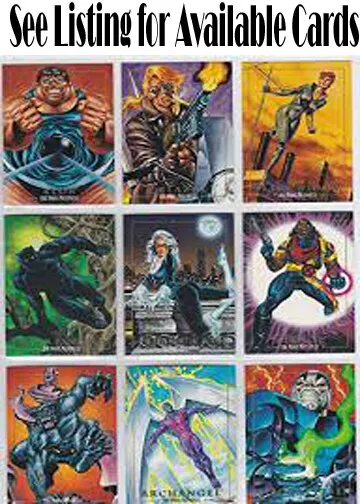 1992 SkyBox Marvel Masterpieces Joe Jusko You Pick the Card