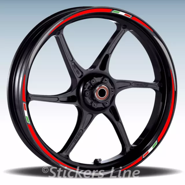 Adesivi ruote moto strisce cerchi Ducati MULTISTRADA 950 (19+17 P.) Racing 3