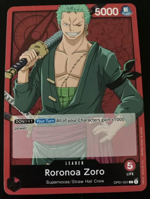 Roronoa Zoro ST01-013 SR Start Deck - ONE PIECE Card Game Japanese