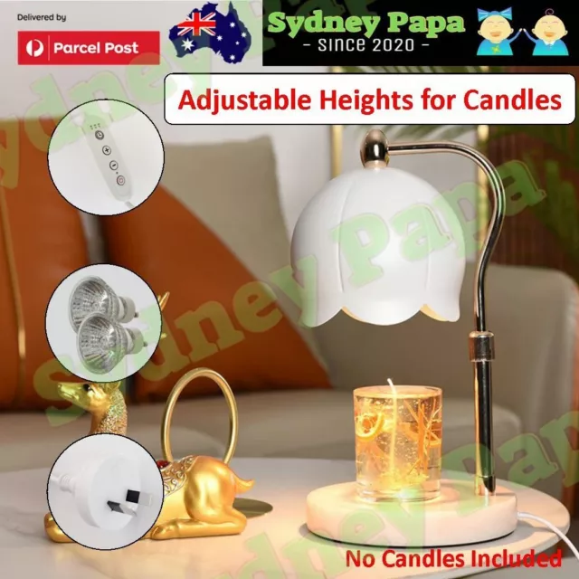 Adjustable Melting Wax Lamp With Timer Dimmable Night Light Candle Warmer Lamp