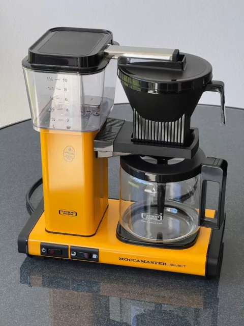 Moccamaster 53984 KBG Select Filter Kaffeemaschine - Yellow Pepper - Orange-Gelb