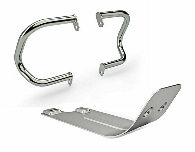 Royal Enfield Compatto Motore Protezione Cromo Con Sumpguard Per Interceptor 650