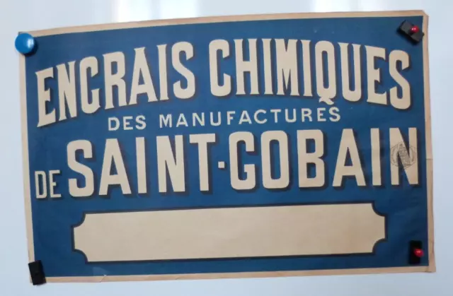 Ancienne Affiche Engrais Chimique Des Manufactures Saint Gobain