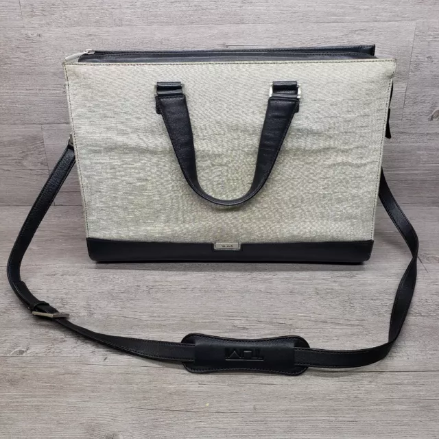 TUMI Briefcase Laptop Business Bag Crossbody Leather & Nylon