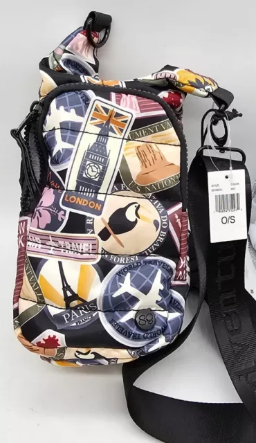 Samantha Brown Polyester Quilted Water Bottle Crossbody 851 896