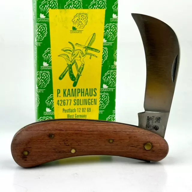 P. Kamphaus Solingen, Germany Wood Nursery Knife Rare (Brand New) Nos 820-10.5Cm