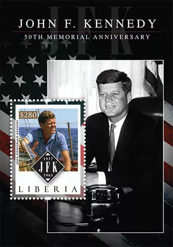 Liberia - 2013 - PRESIDENT JOHN F. KENNEDY - Souvenir Stamp Sheet - MNH