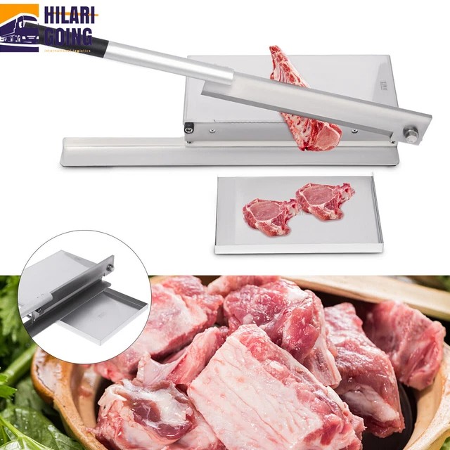 Heavy Duty Manual Meat Bone Cutter Chopper Chicken Cutting Machine with Blade US