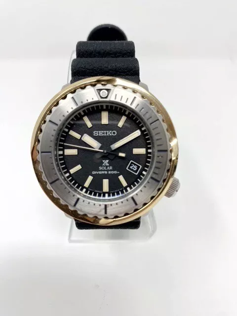 SNE541P1 SEIKO Prospex Solar TUNA 200m Street Series Custom Gold Shroud Watch