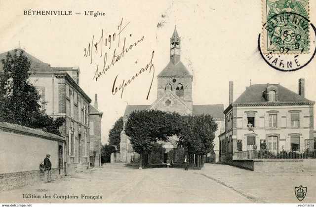 S11833 cpa 51 Bétheniville - L'Eglise