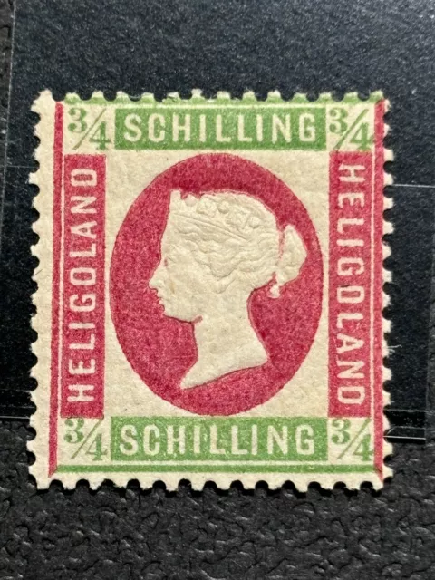 HELIGOLAND stamp GERMANY 1873 QV  3/4 Sch , Signed / MLH / MA139