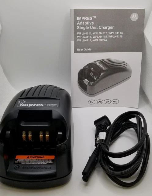 New Motorola Impres V3.11 WPLN4114AR Adaptive Single Unit Charger for XTS5000