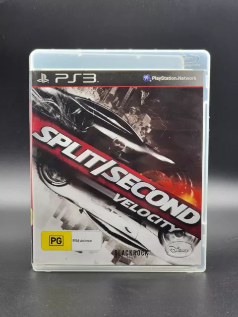 Split Second Velocity Playstation 3 PS3 Game + Manual ~ Complete ~ 2010