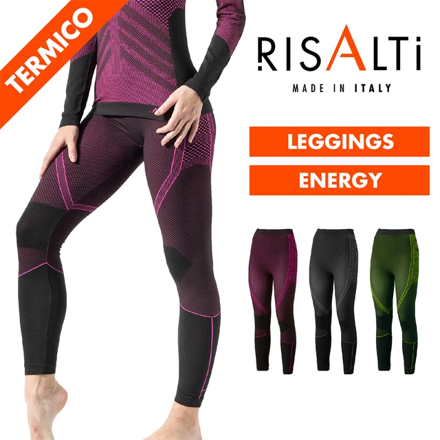 Pantaloni Termici Uomo Energy - Intimo Termoregolante Senza Cuciture - Made In Italy - Per Sport - Foto 3