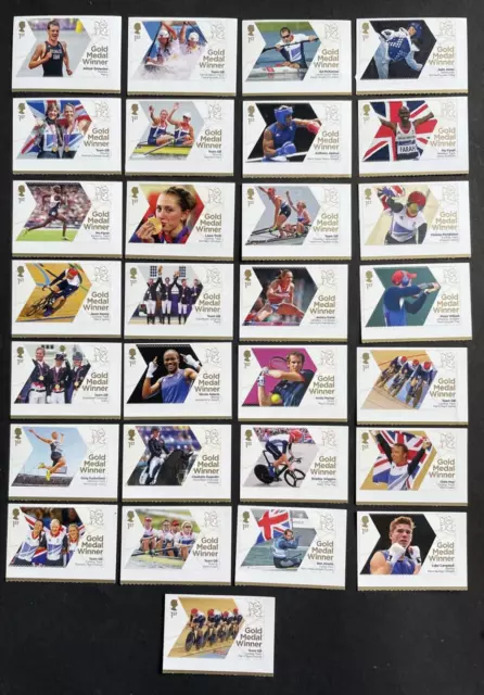 GB QE II, LONDON 2012 OLYMPIC GAMES TEAM X 29 GOLD MEDAL WINNERS, Fine Mint, MNH