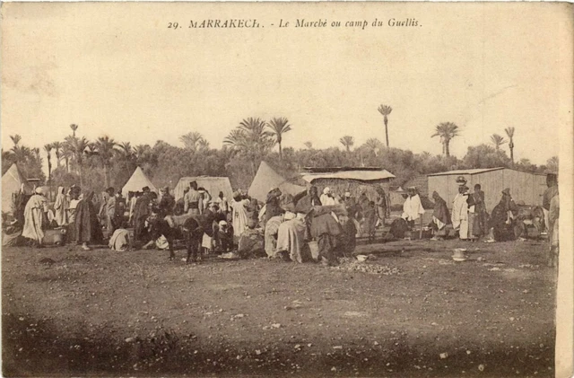 CPA AK MAROC CASABLANCA - Le Marche ou Camp du Guellis (281042)