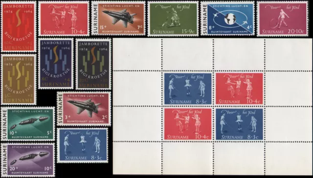 Surinam #B99-B111 MH VF 1964 Semi-Postal Año Set