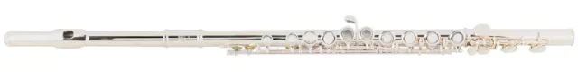 Flute Traversiere de Nickel Argent en DO Trous Fermés avec Ètui et Coffre