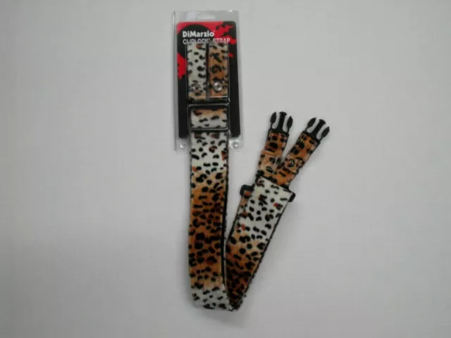 Dimarzio Cliplock Strap 2 Inch Wide Cheetah Strap Dd2230Ch