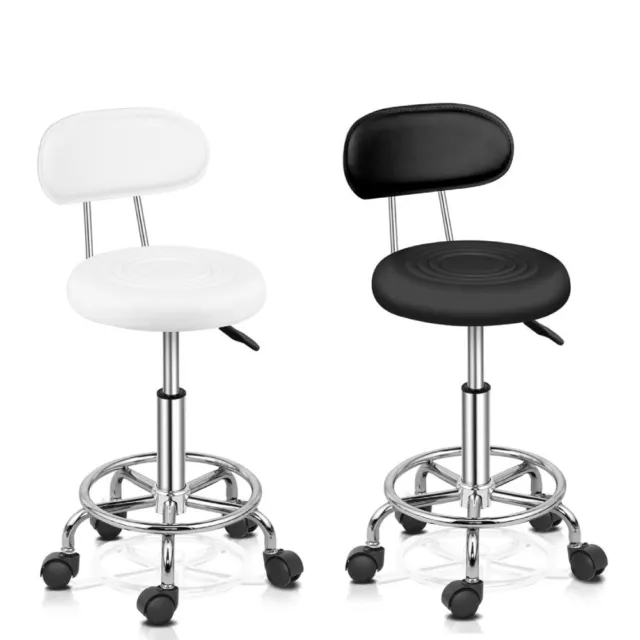 New Backrest Salon Stool Barber Tattoo Manicure Beauty Spa Lift Swivel Chair