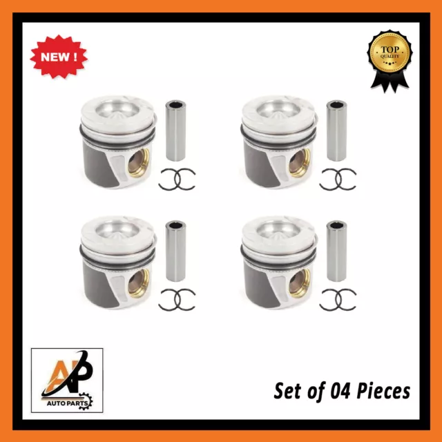 Fits Qashqai X-Trail NV300 1.6 D R9M STD Size Piston 4 Pieces