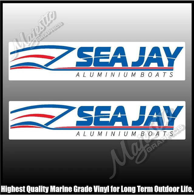 SEA JAY - 450mm x 97mm - BOAT DECALS $32.00 - PicClick AU