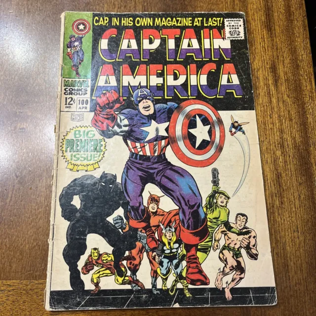 Marvel Captain America 100 1968 1st Solo Series Complete