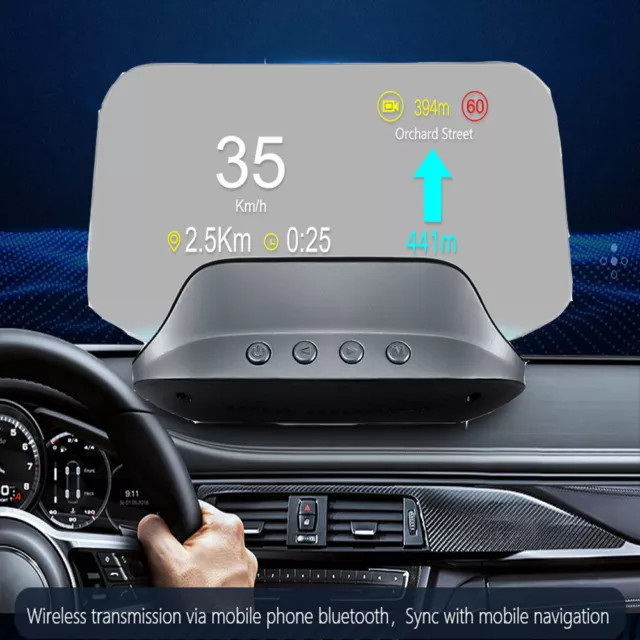 Auto-Digital-GPS-Tacho-LED-Display, intelligentes Head-Up-Display, große  Schrift