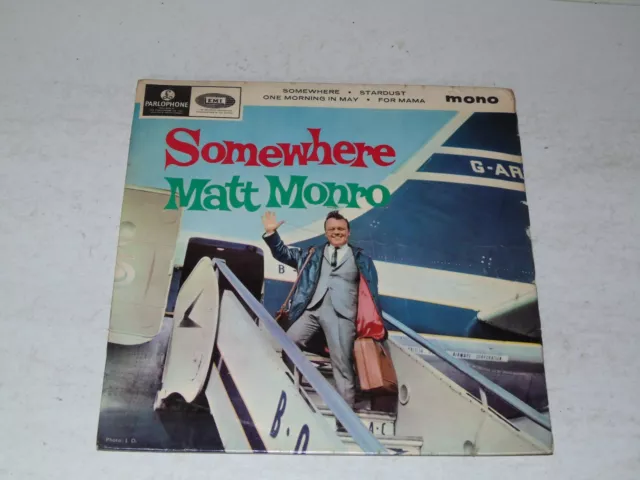 MATT MONRO - Somewhere EP - 1965 UK 4-track 7" vinyl EP