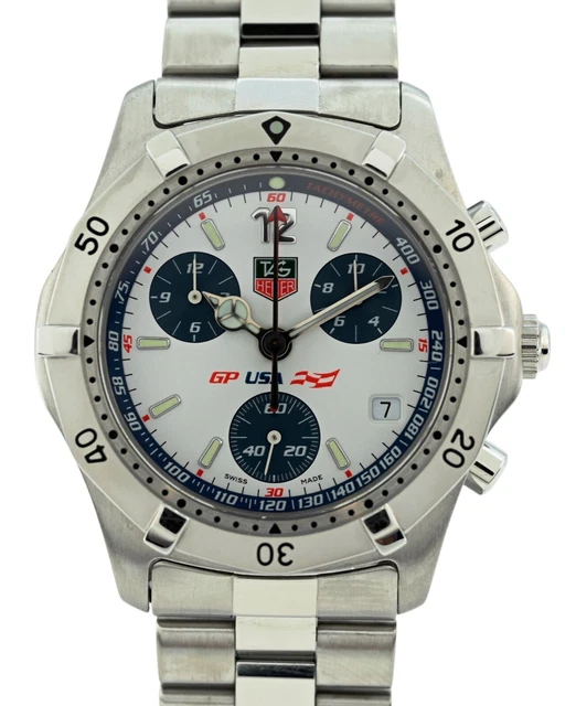 TAG HEUER GP USA Limited Ed 102/800 Quartz Split Seconds  display picture 2