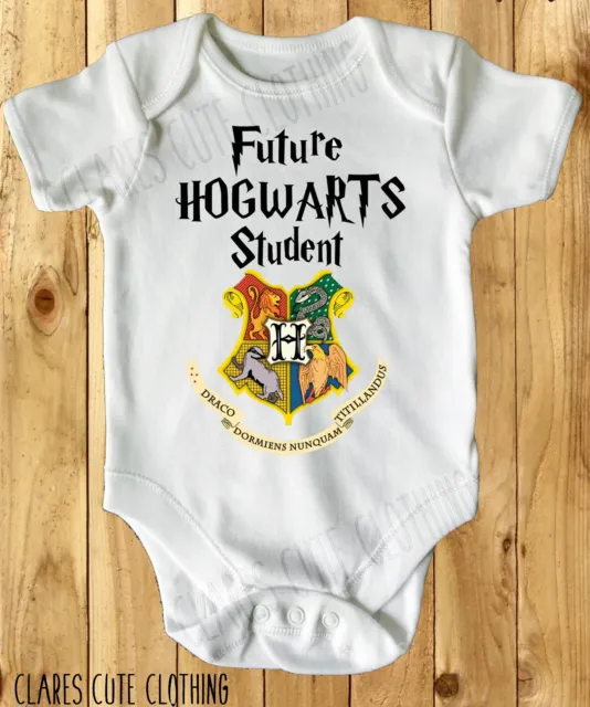 Future Student Harry Potter Baby Vest/ Grow White Available In Most Size