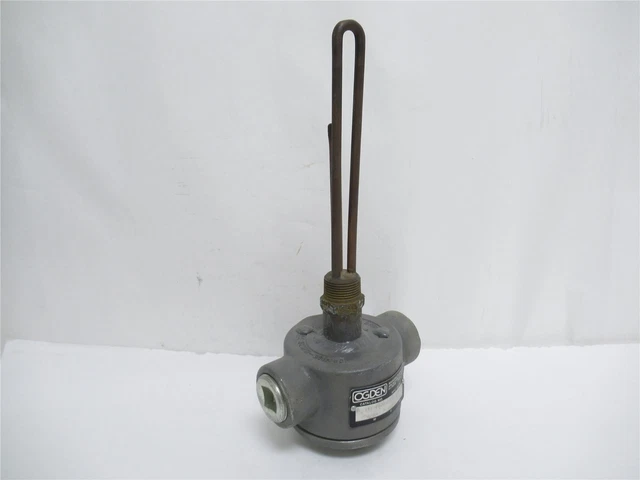 234290 Old-Stock; Ogden KF-1T1-0025-M7 Pipe Plug Immersion Heater; 1250W; 120V