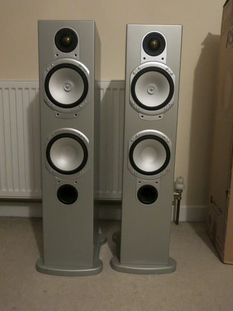 MONITOR AUDIO RS6 Silver Speakers - EXCELLENT Cond. £200.00 - PicClick UK
