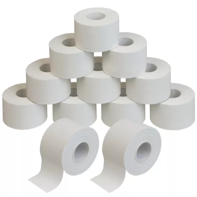 12 Rollen Sport Tape 3,8 cm x 10 m Sporttape weiß Tapeverband Fingertape 2