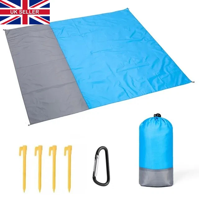 Beach Blanket Sandproof 200 X 210Cm Waterproof Beach Mat Lightweight Picnic Blan