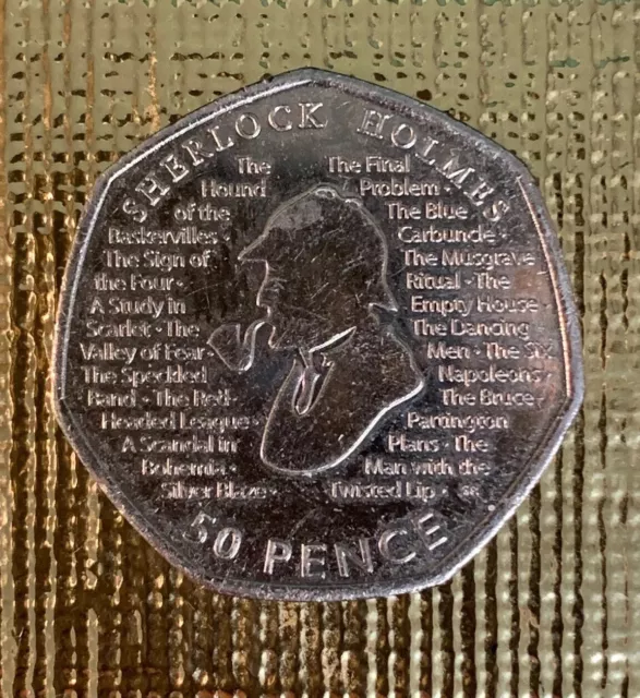 New Sherlock Holmes 2019 50p Fifty Pence Coin Rare Collectable Uncirculated