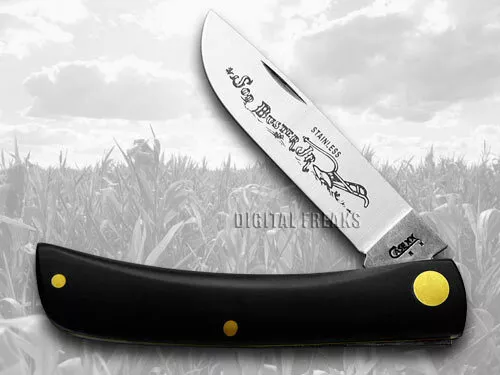 Case xx Knives Sodbuster Jr. Black Synthetic Handle Pocket Knife Stainless 00095 2